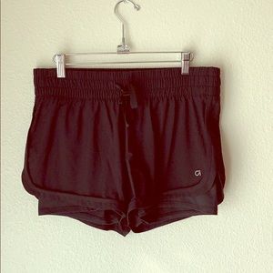 Gapfit black shorts 3” running lined compression